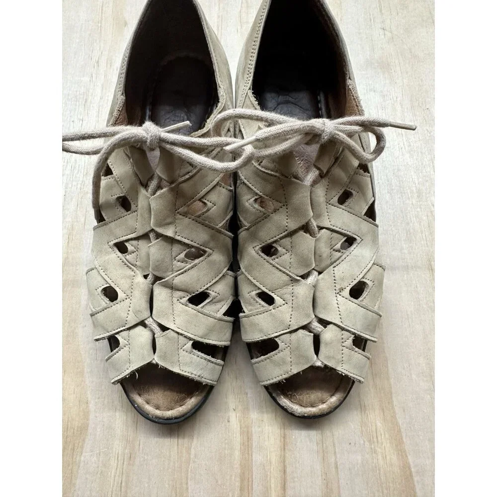 BEAUTIFEEL WOMENS PAYTON COMFY DRESSY SANDAL Size 37 / 6.5 Heel‎ Riso Suede